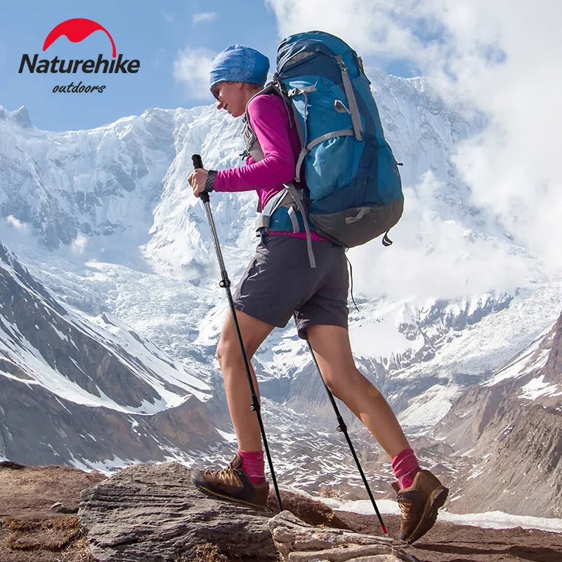 Naturehike ST10 Carbon EXT2 Hiking Poles – Ultralight Telescopic Trekking Stick