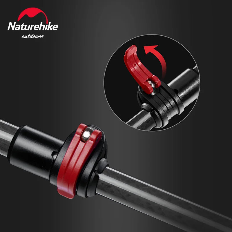 Naturehike ST10 Carbon EXT2 Hiking Poles – Ultralight Telescopic Trekking Stick