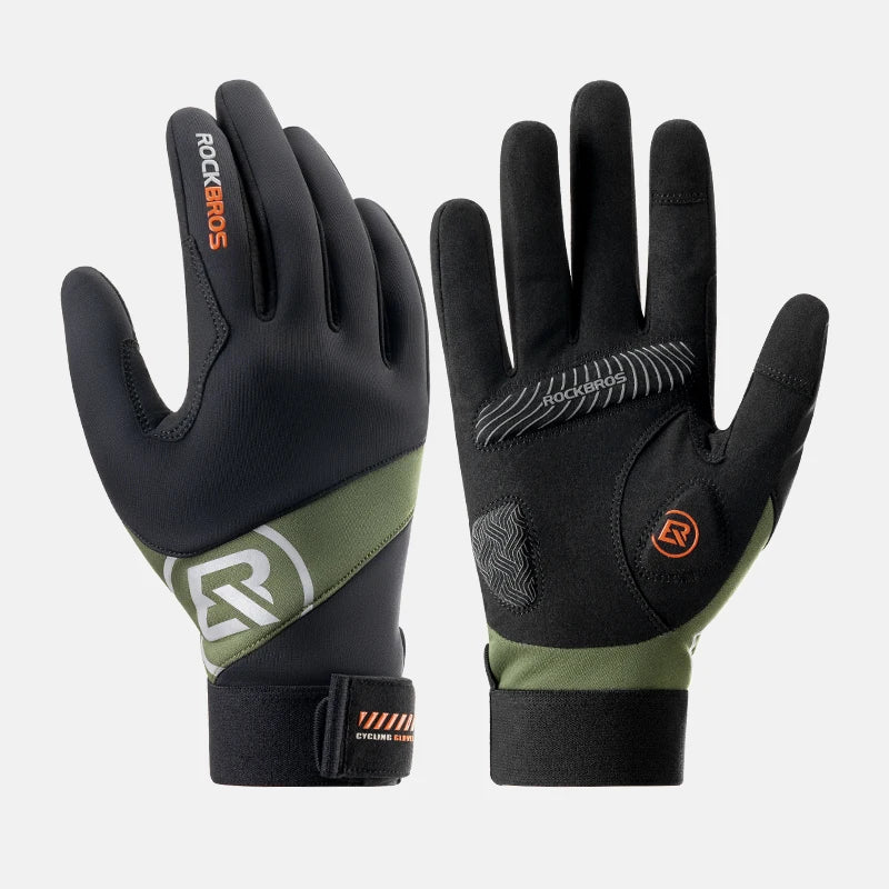 Winter Thermal Touchscreen Cycling Gloves Windproof Full Finger Outdoor Sports Gloves