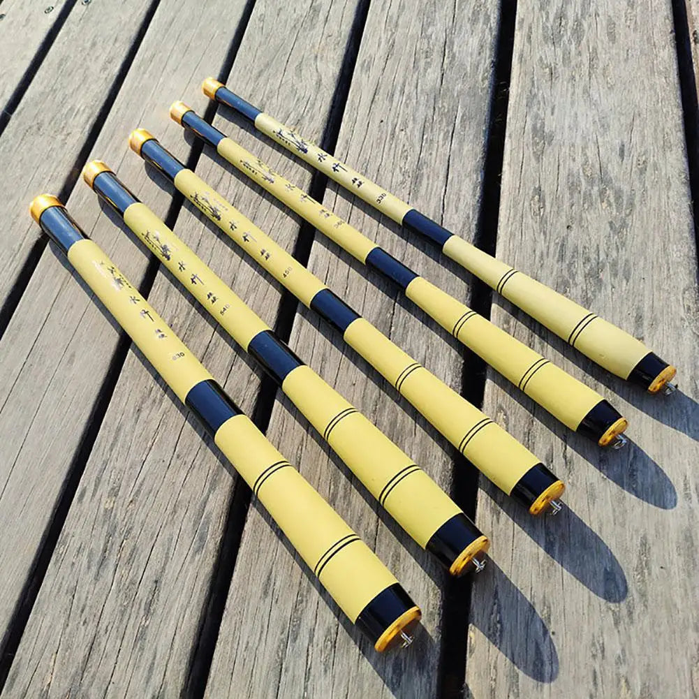 1.5m - 6.3m 28MH Portable Mini Telescopic Fishing Rod Ergonomic Design Carbon Fiber Fishing Pole
