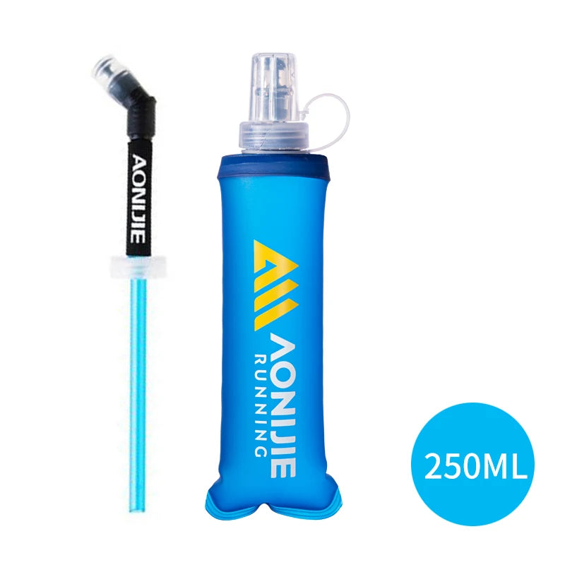 AONIJIE SD30 250ml/500ml Soft Collapsible Water Flask TPU BPA-Free Bottle for Running & Hiking Packs
