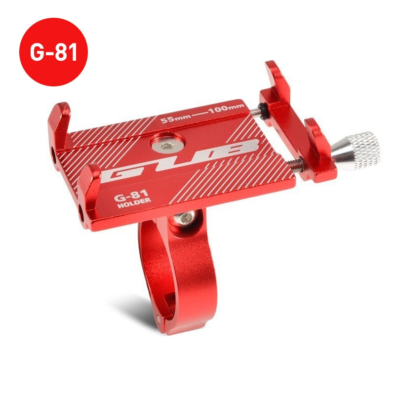 GUB G81 G-81 Aluminum Bicycle Phone Holder For 3.5-6.2 inch Smartphone Adjustable Support GPS Bike