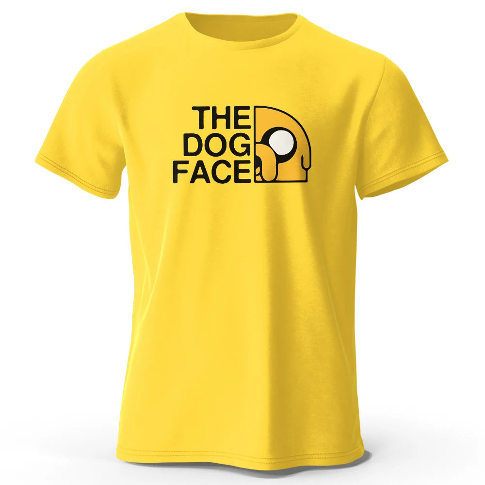 Men's Jake The Dog Printed T-Shirt Oversized Funny Graphic Tee for Men & Women