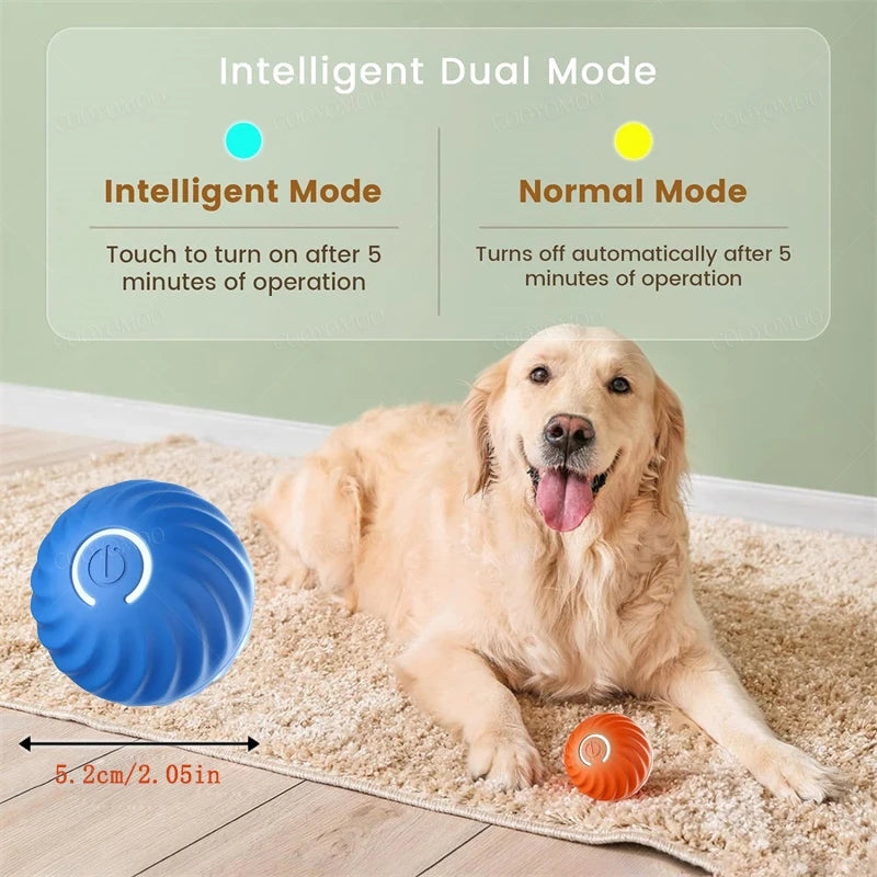 Smart Interactive Dog Toy Ball – USB Rechargeable, Automatic Bouncing & Durable Design for Pets