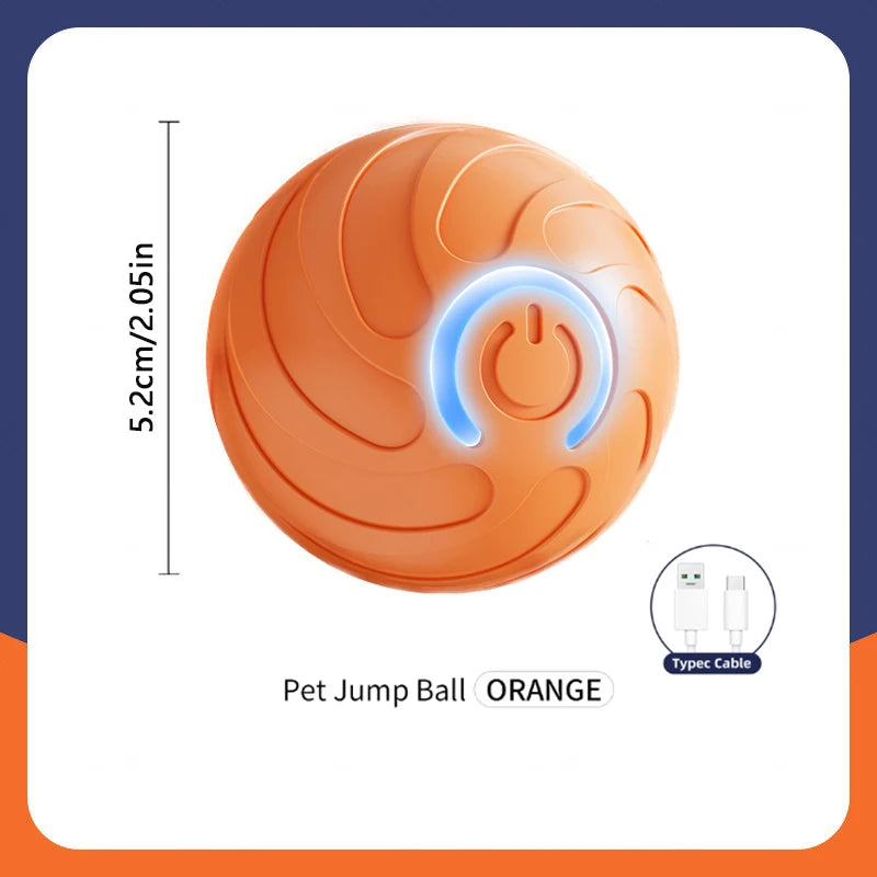 Smart Interactive Dog Toy Ball – USB Rechargeable, Automatic Bouncing & Durable Design for Pets
