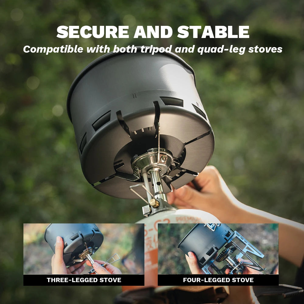 Fire-Maple Petrel Ramen Pot Ultralight Heat-Exchanger Camping Pot (800ml)