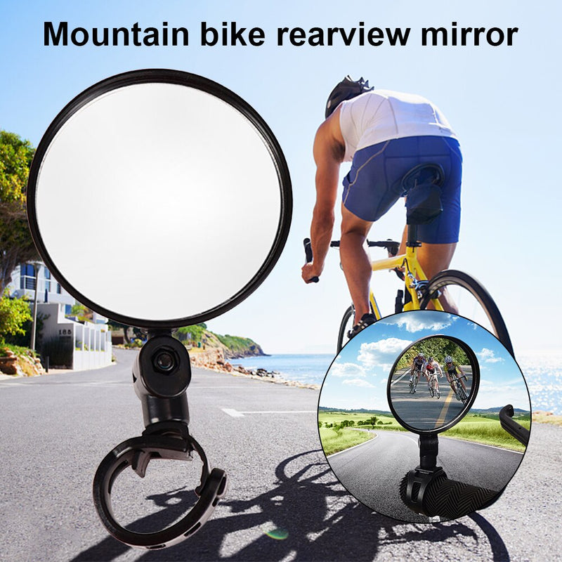 Bicycle Rearview Handlebar Mirrors Cycling Rear View MTB Bike Silicone Handle Rearview Mirror