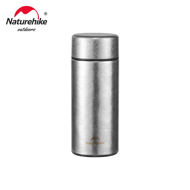 200ML Titanium Water Bottle Ultralight Camping Pocket Cup Outdoor Drinking Bottle