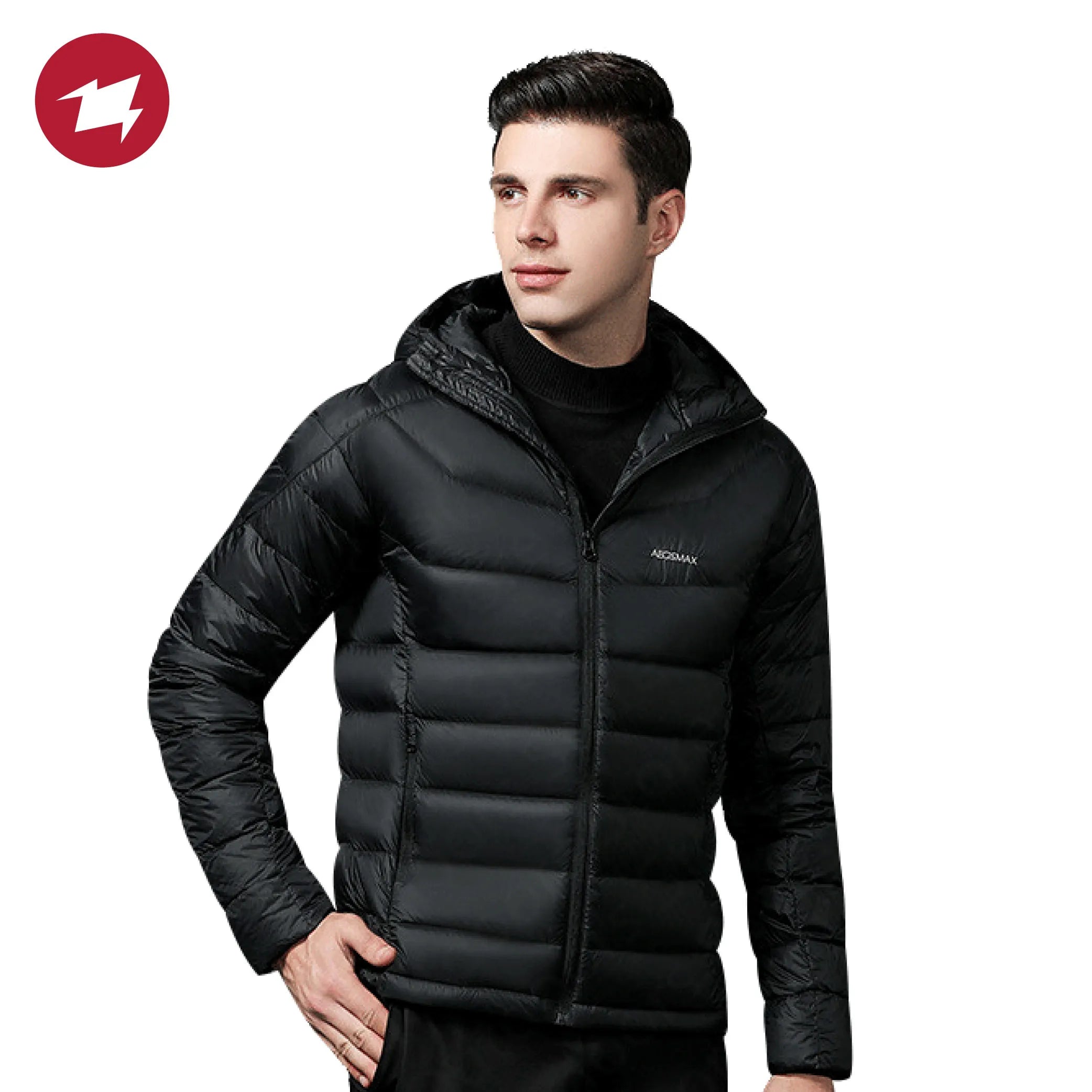 AEGISMAX Outdoor Down Jacket for Men 800FP Goose Ultralight Men's Down Coat for Camping and Hiking