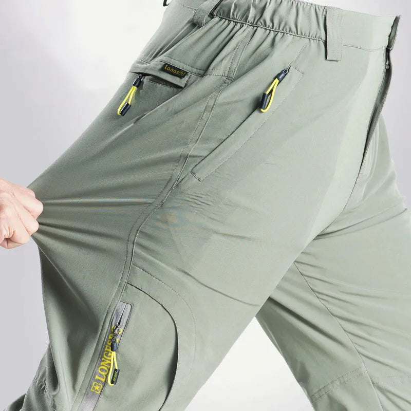 Outdoor Hiking Pants with Belt Quick-drying Waterproof Multi-pocket Light Tactical Cargo Pants
