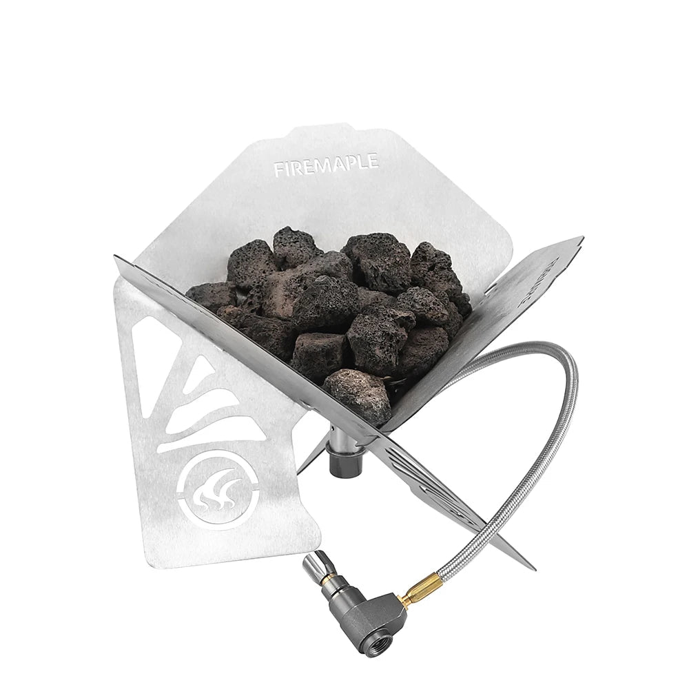 Antarcti Portable Gas Fire Pit 3753BTU Stainless Steel Heater for Camping