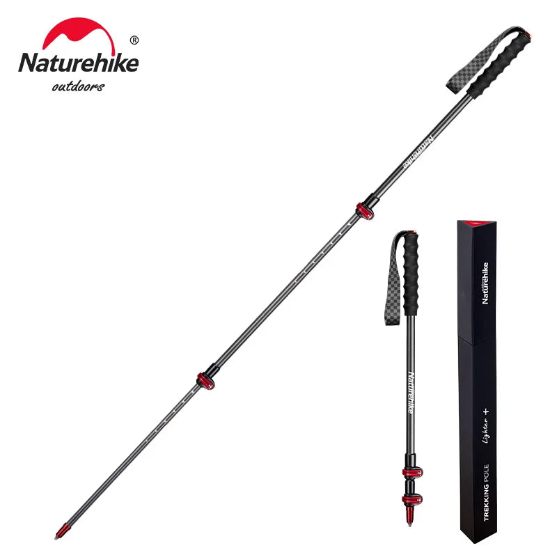 Naturehike ST10 Carbon EXT2 Hiking Poles – Ultralight Telescopic Trekking Stick
