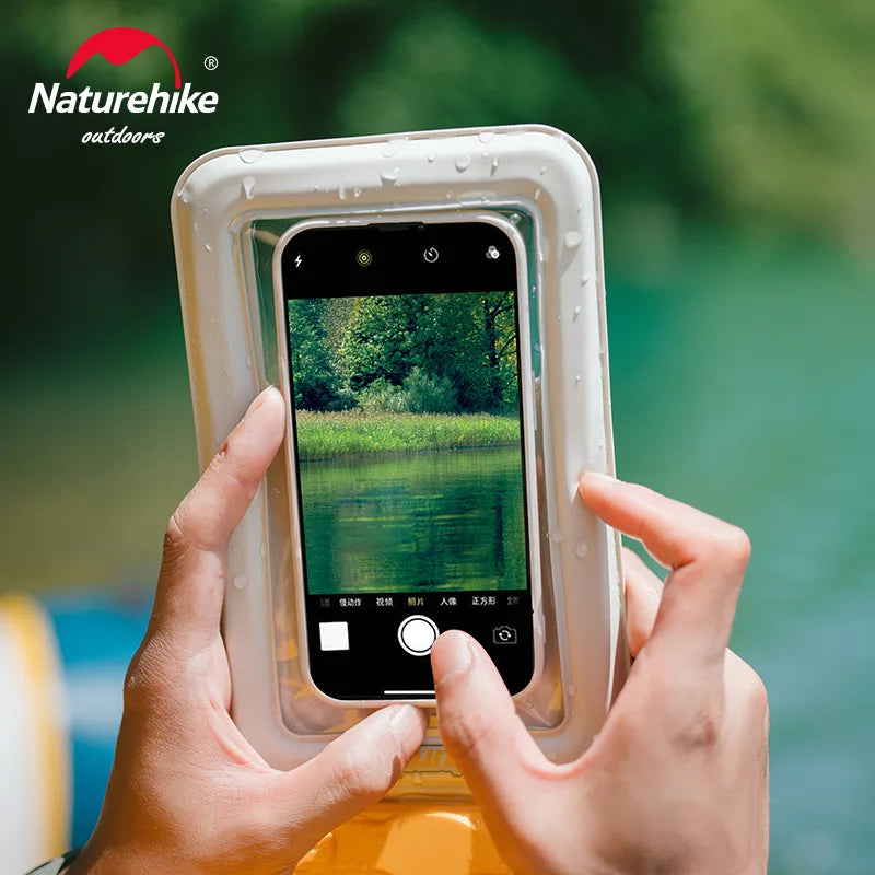NATUREHIKE Waterproof Floating Phone Bag IPX8 Swimming Diving Touchscreen Case