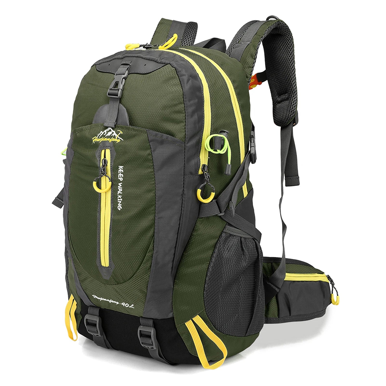TOMSHOO 40L Water-Resistant Travel Backpack Hiking Camping Daypack Trekking Bag