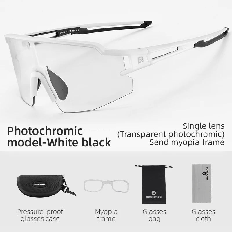 ROCKBROS SP204 Photochromic & Polarized Cycling Glasses UV400 Protection | ROCKBROS