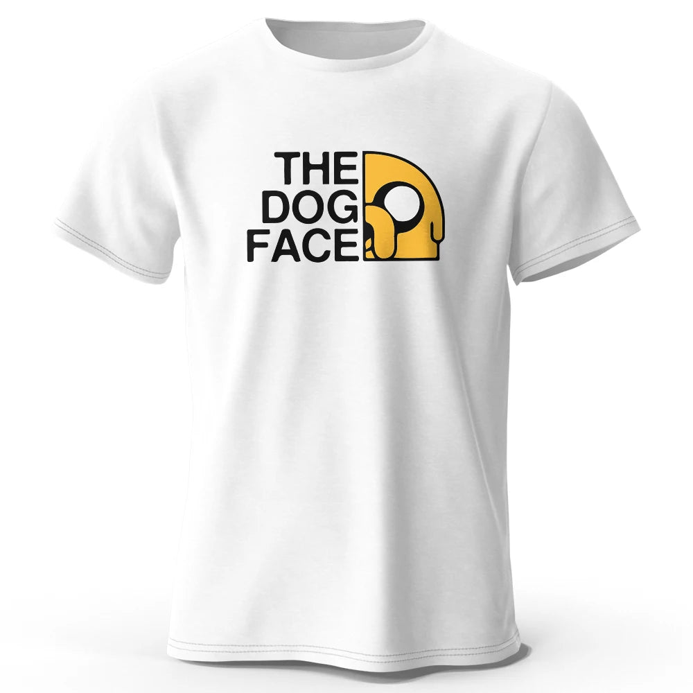 Men's Jake The Dog Printed T-Shirt Oversized Funny Graphic Tee for Men & Women