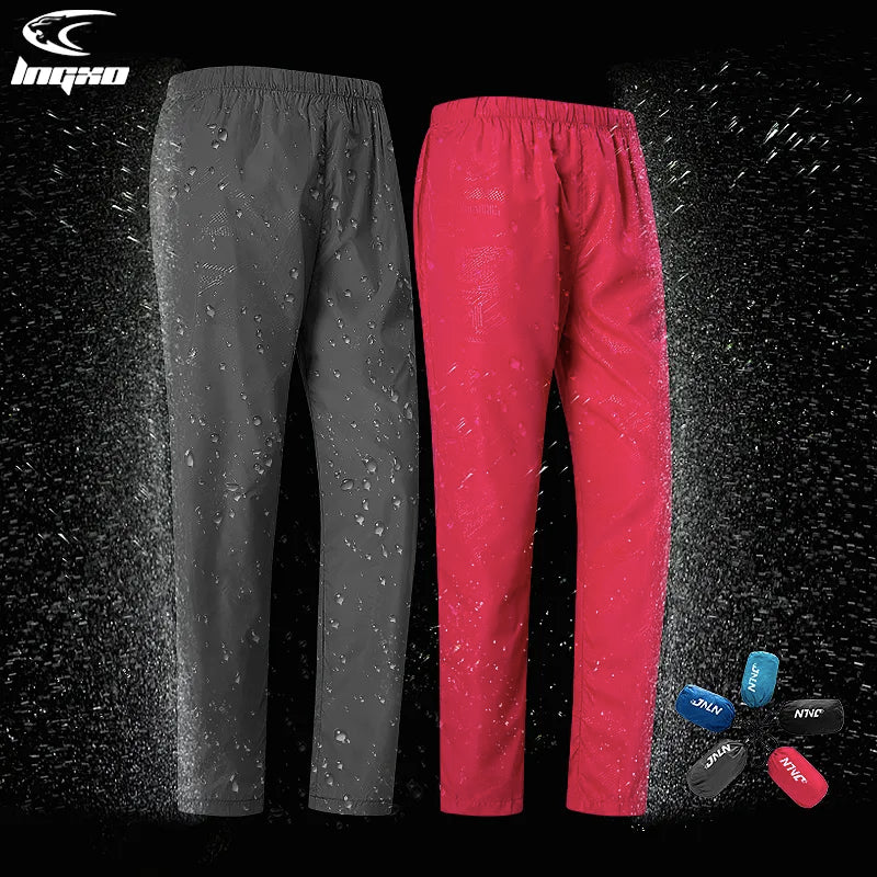 Waterproof Hiking Pants Unisex Camping Trekking Climbing Rain Pants Outdoor Sports Quick Dry