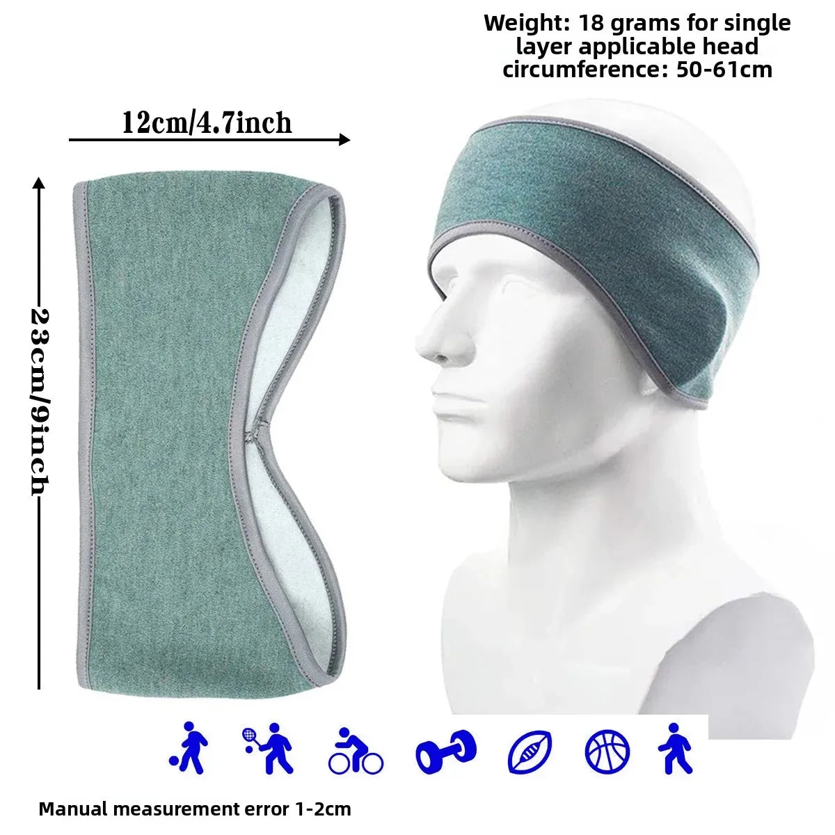 Thermal Fleece Cycling Headband – Plush Ear Protection for Outdoor Sport & Winter Riding