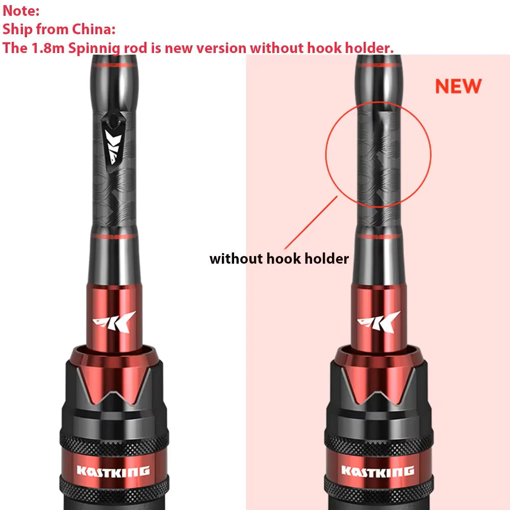 KastKing Max Steel Carbon Fishing Rod – Spinning & Casting Options for Bass, Pike & Inshore Fishing