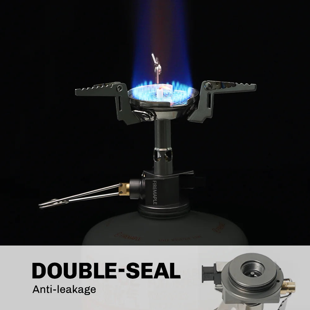 GreenPeak Ⅱ Pressure-Regulator Gas Stove with Piezo Ignition for Camping & Hiking
