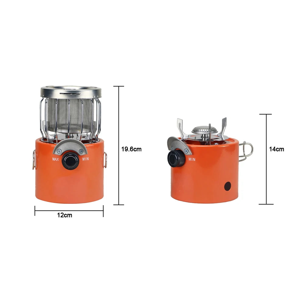 APG Mini 2 in 1 Household Room Heating Warmer Propane Butane Heater Cooking System Camping Stove