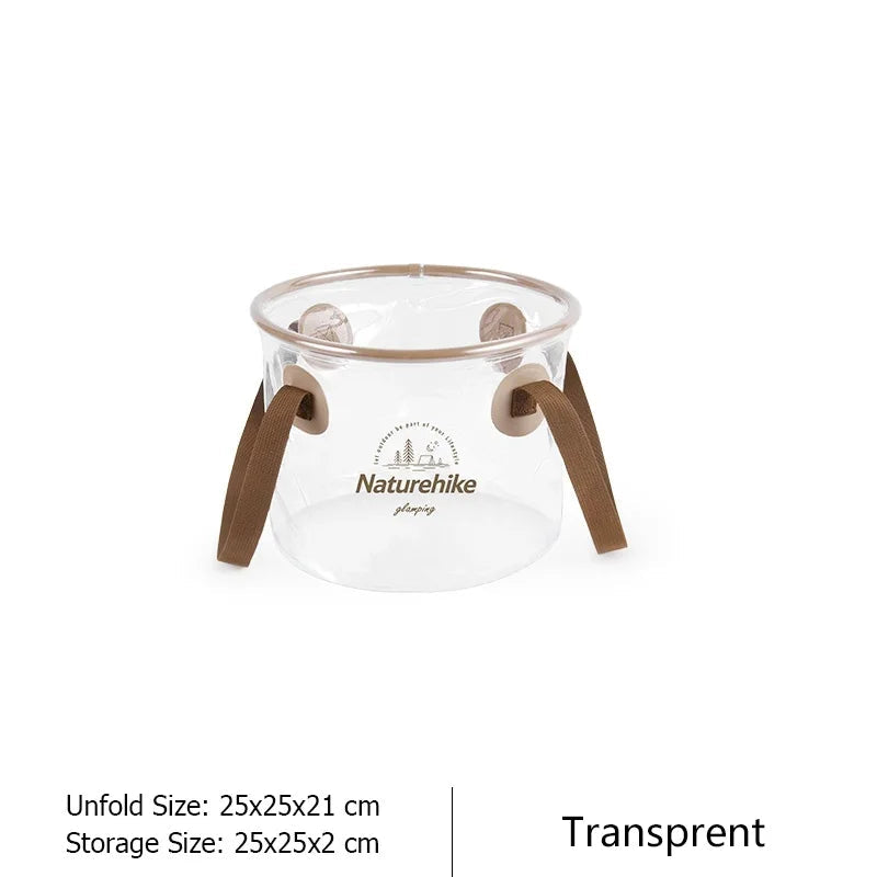 Waterproof Foldable Basin Portable Travel Bucket Large Capacity Outdoor Round Folding Bowl