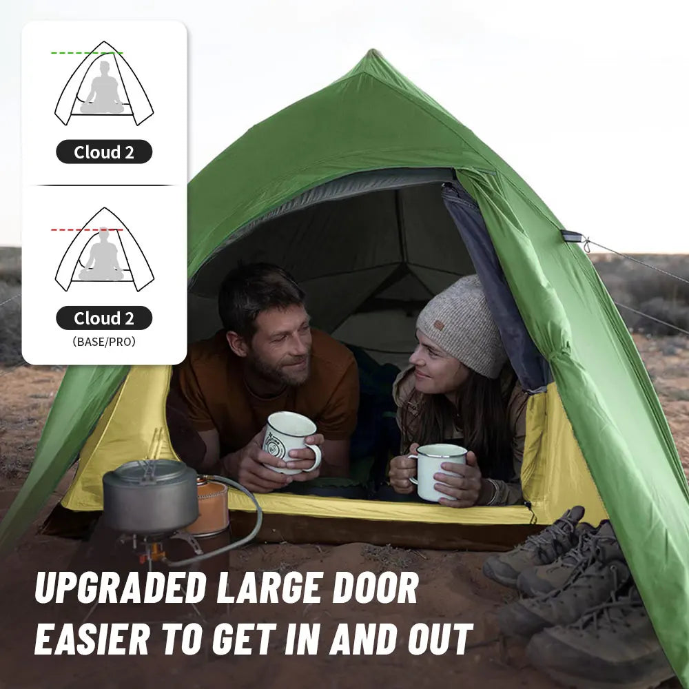 Naturehike Cloud Up 2-Person Ultralight Camping Tent – Waterproof & Durable Hiking Tent