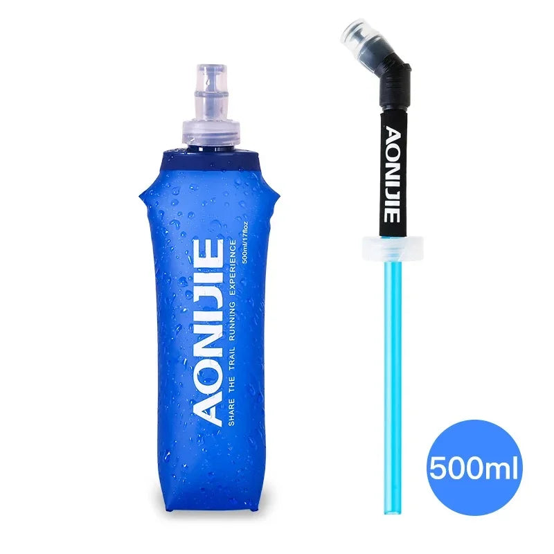 AONIJIE SD09 SD10 250ml/500ml Soft Flask Collapsible TPU Water Bottle for Running & Hydration Packs