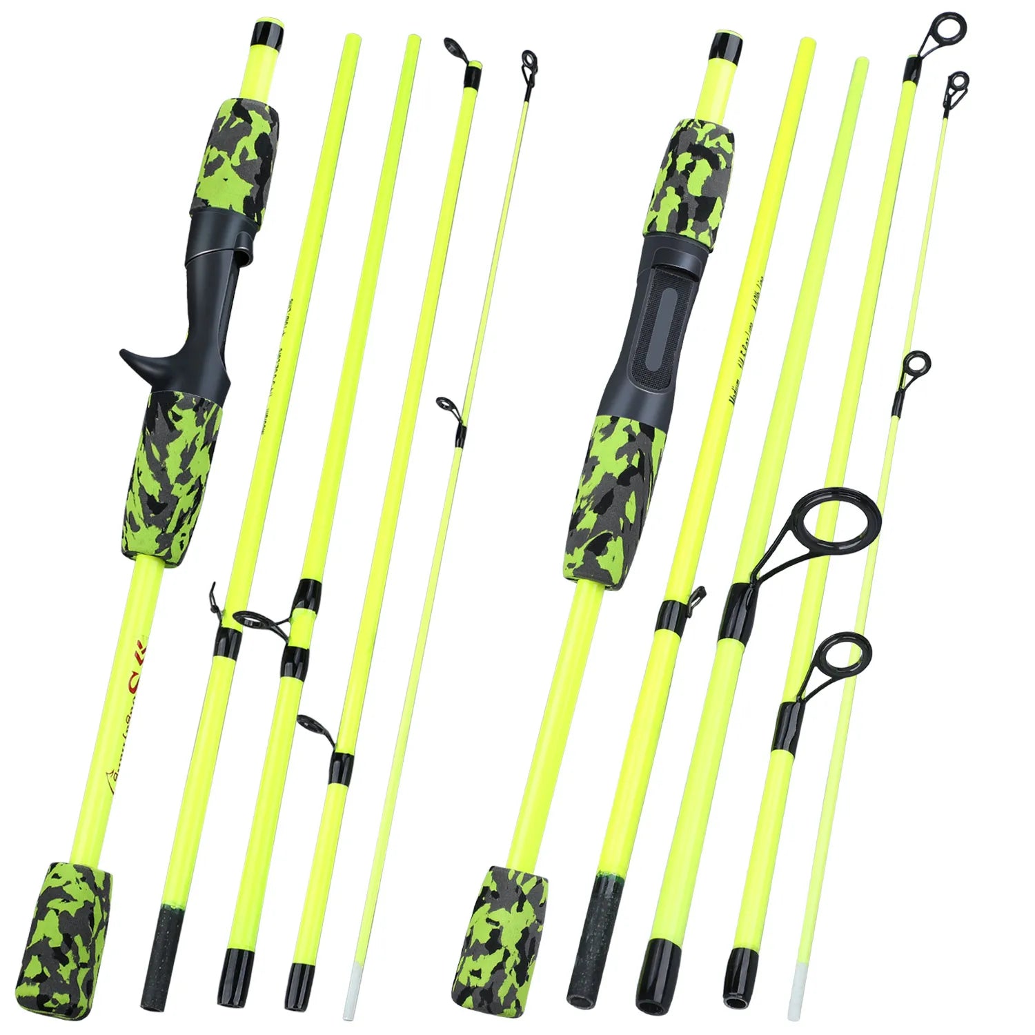 Sougayilang 1.8M 5 Section Travel Fishing Rod Spinning Casting Lightweight Lure Rod