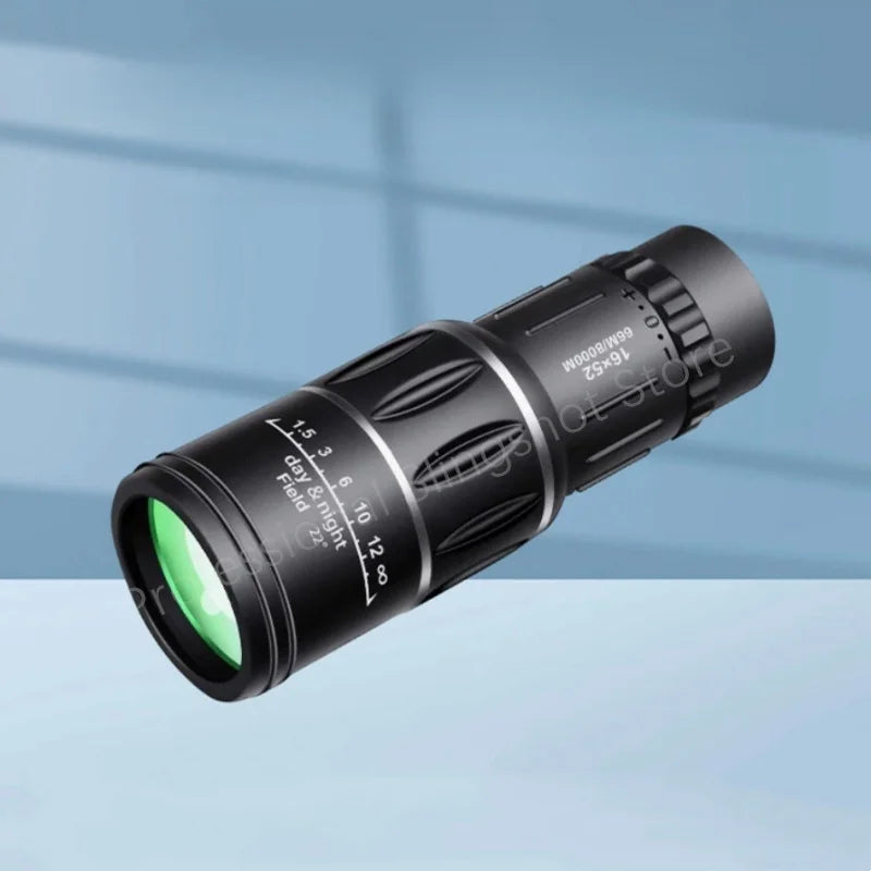 Portable High-Definition 16X52 Monocular Telescope with FMC Coating for Bird Watching & Hiking