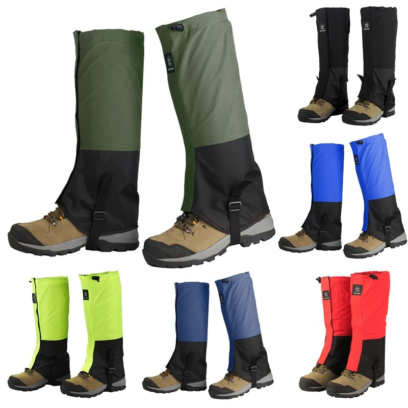 Outdoor Travel Waterproof Leg Gaiters – Snowproof Leg Warmers for Hiking, Climbing, & Winter Sports