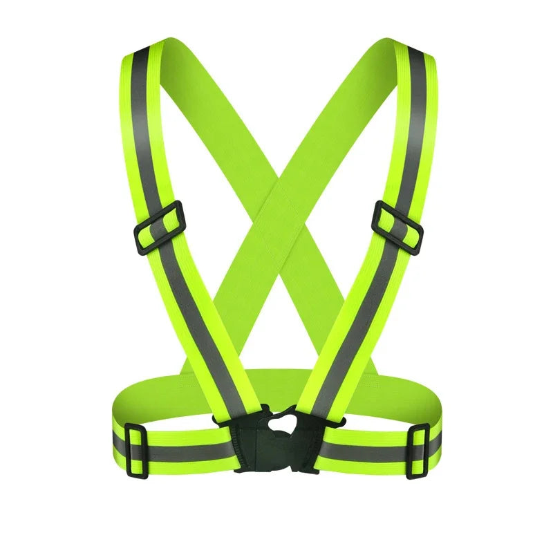 Reflective Safety Vest Strap – Lightweight Adjustable Night Walking & Biking Gear