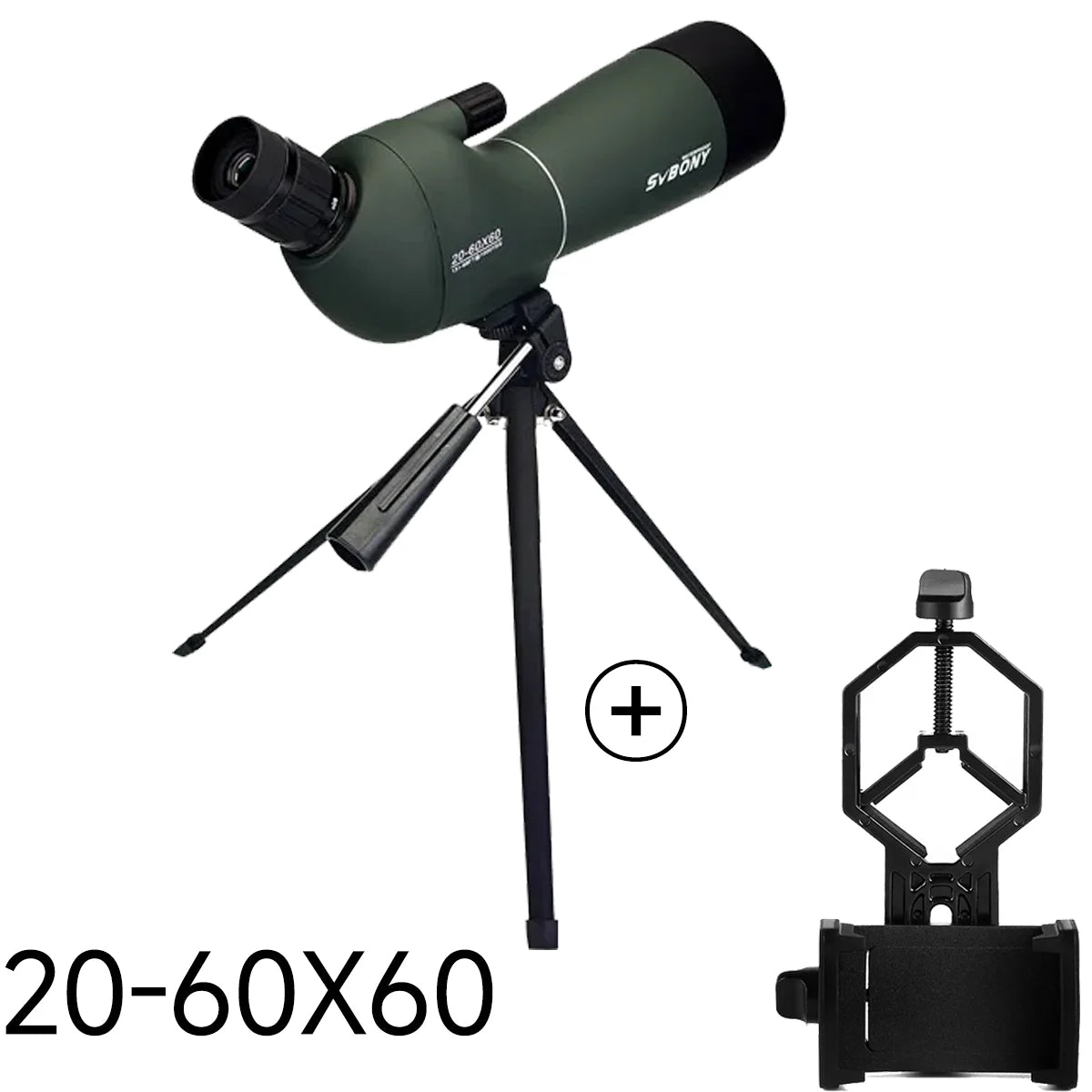 SVBONY SV28 Spotting Scope – 25-75x FMC BAK4 Zoom Telescope with Tripod for Birdwatching & Shooting