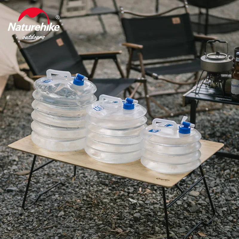 NH14S002-T Collapsible Water Bucket Foldable Camping Water Storage Bag 10L 15L