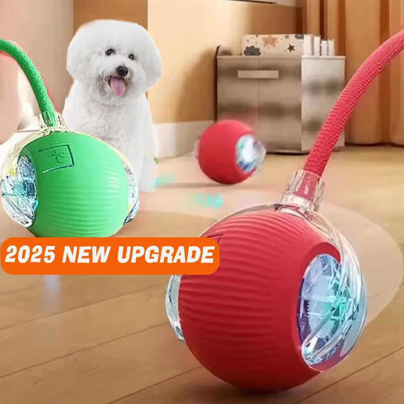 Smart Interactive Dog Ball Toy – Automatic Rolling, Rechargeable & Obstacle-Avoidance Play for Pets