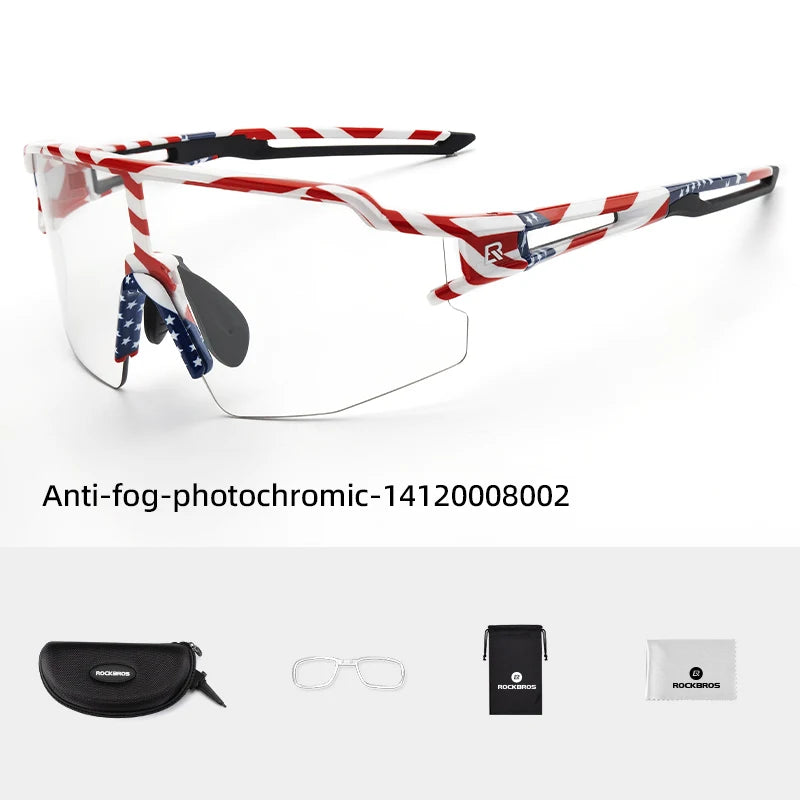 ROCKBROS Photochromic / Polarised Cycling Glasses UV400 Lightweight Road & MTB Sunglasses