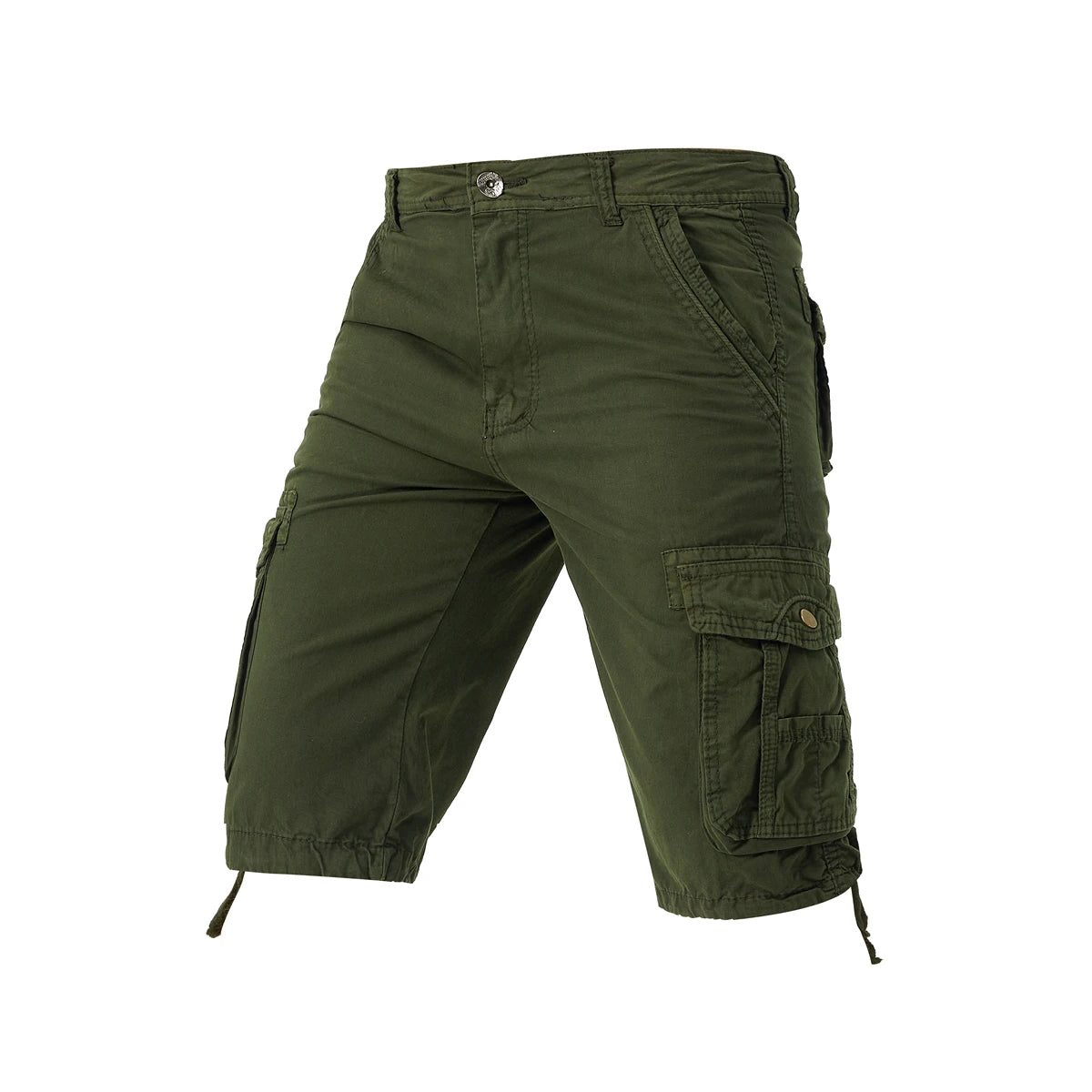 HANQIU Men's Military Cargo Shorts – Camouflage Tactical Cotton Workwear | HANQIU