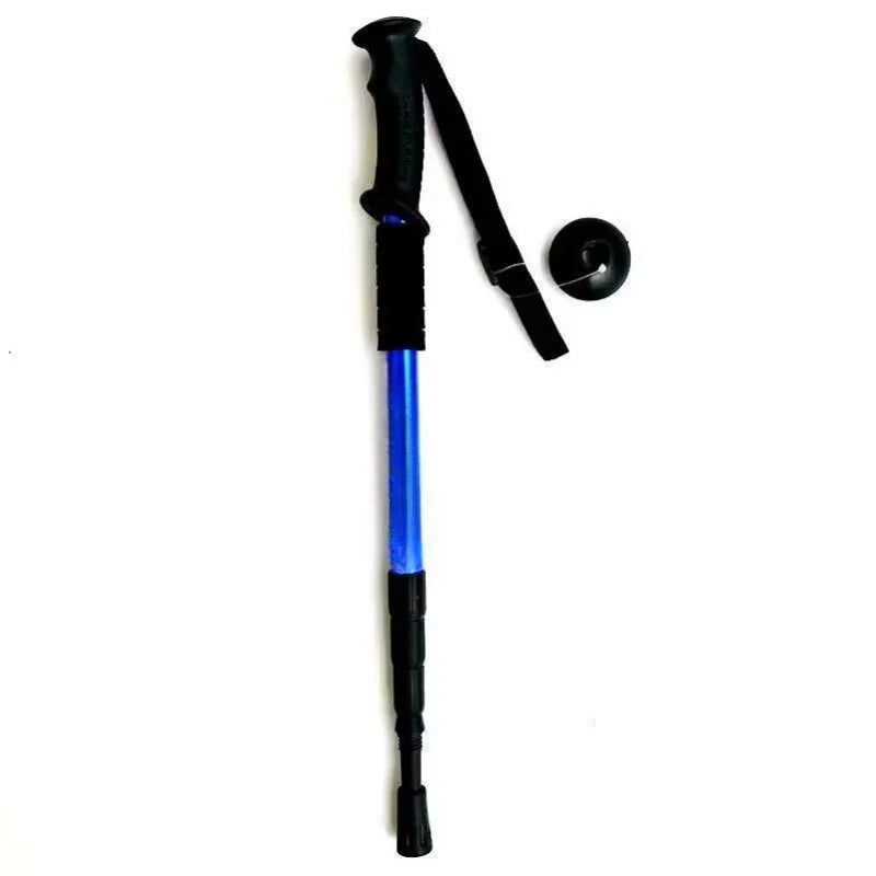 Foldable Shock-Absorbing Trekking Poles – Ultralight Aluminium Hiking Sticks for Camping & Mountains