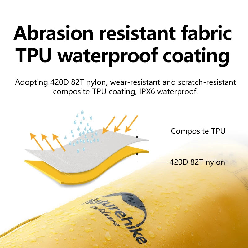 TB03 TPU Wet & Dry Separation Waterproof Bag Outdoor Diving Bags Snorkeling Swimming Trail Rafting