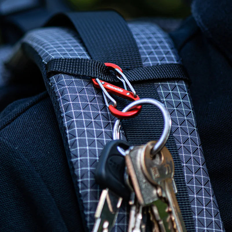 NH20GS004 Type-S Aluminium Alloy Hooks Multifunctional Camping Carabiner Utility Clip