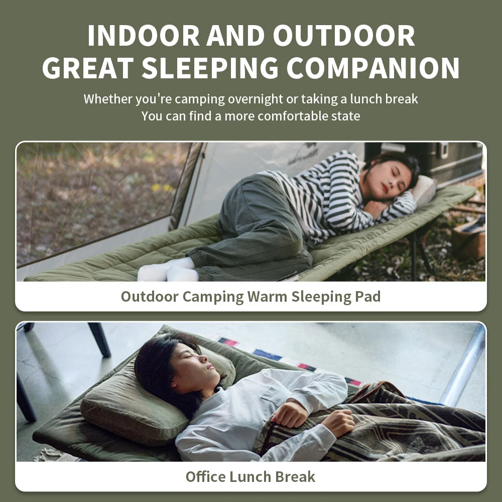 CNK2300DZ022 Camping Cot Sleeping Pad 190x67cm Portable Warm Mat Outdoor Mattress