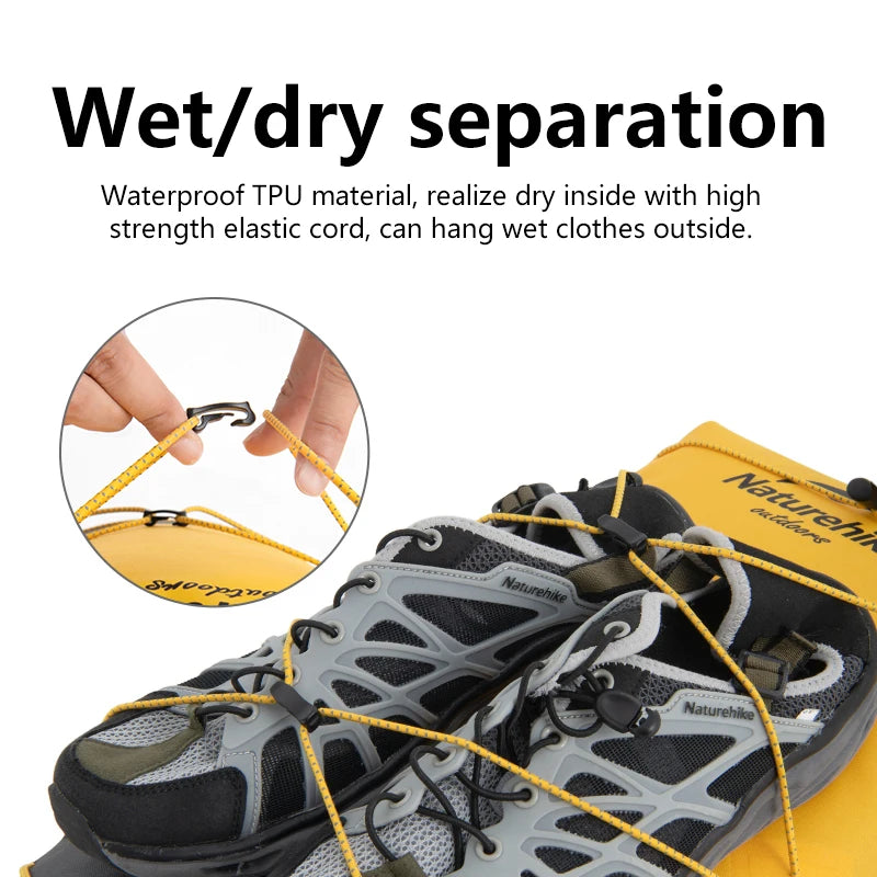 TB03 TPU Wet & Dry Separation Waterproof Bag Outdoor Diving Bags Snorkeling Swimming Trail Rafting