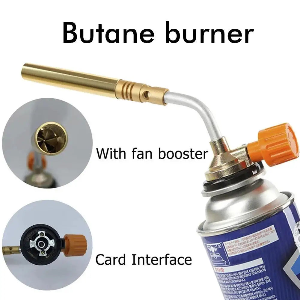 OUT0326A Butane Gas Flame Gun – Portable Brazing, Soldering & BBQ Torch