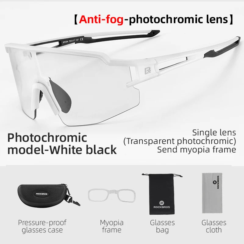 ROCKBROS SP204 Photochromic & Polarized Cycling Glasses UV400 Protection | ROCKBROS