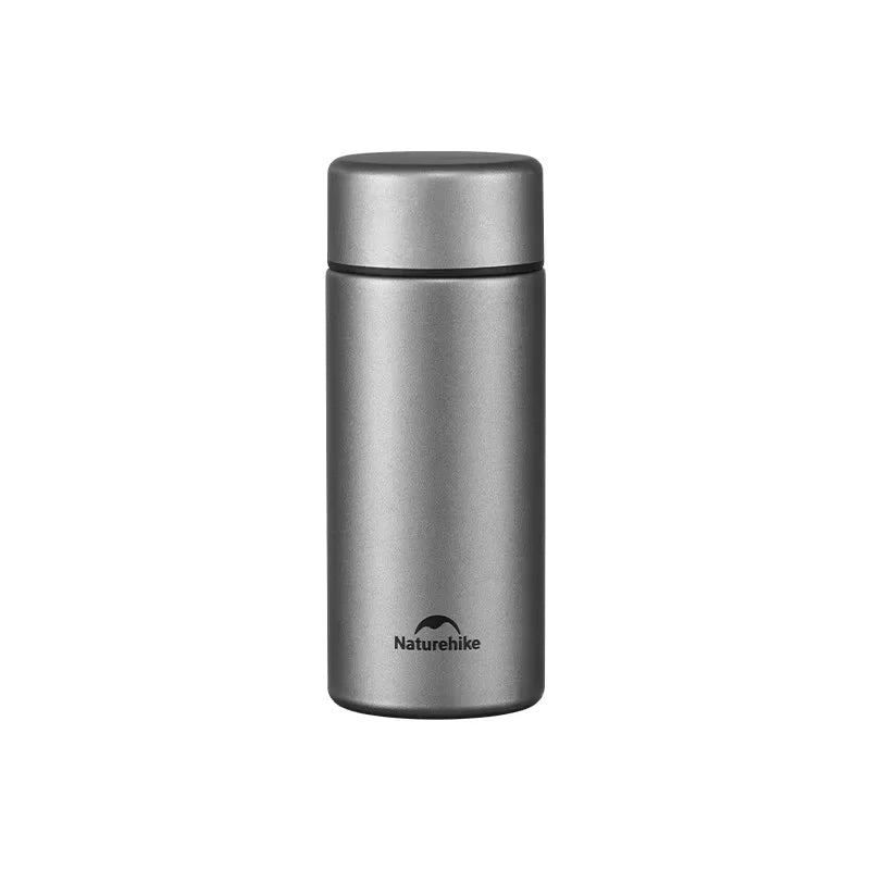 200ML Titanium Water Bottle Ultralight Camping Pocket Cup Outdoor Drinking Bottle