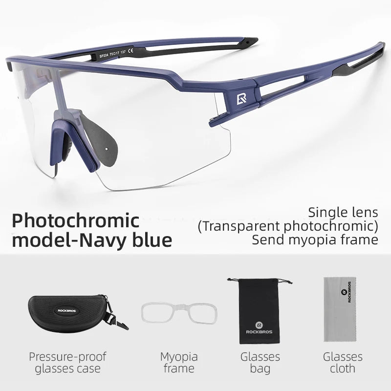 ROCKBROS SP204 Photochromic & Polarized Cycling Glasses UV400 Protection | ROCKBROS