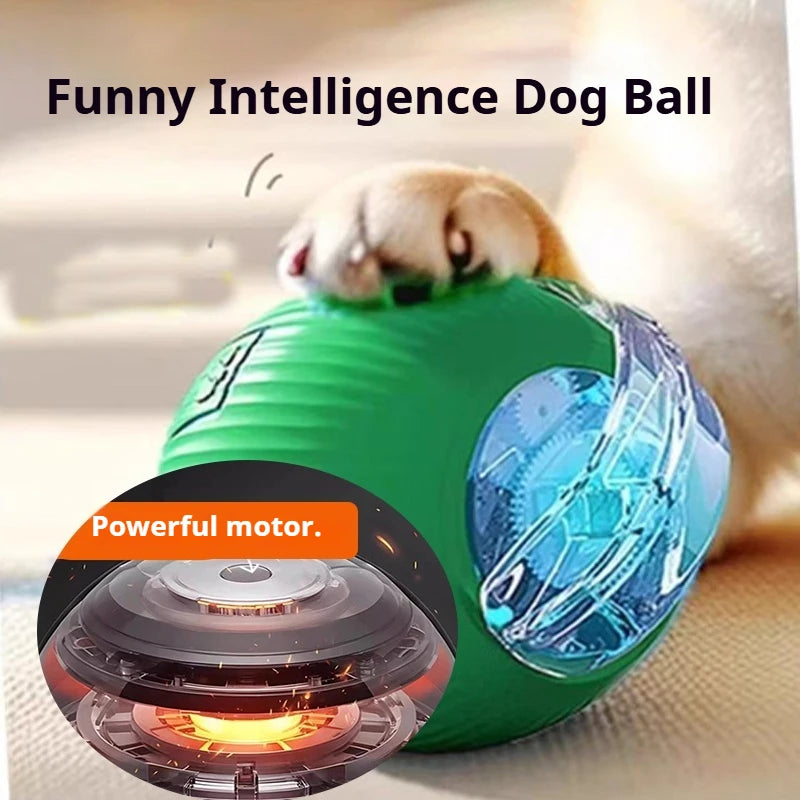 Smart Interactive Dog Ball Toy – Automatic Rolling, Rechargeable & Obstacle-Avoidance Play for Pets
