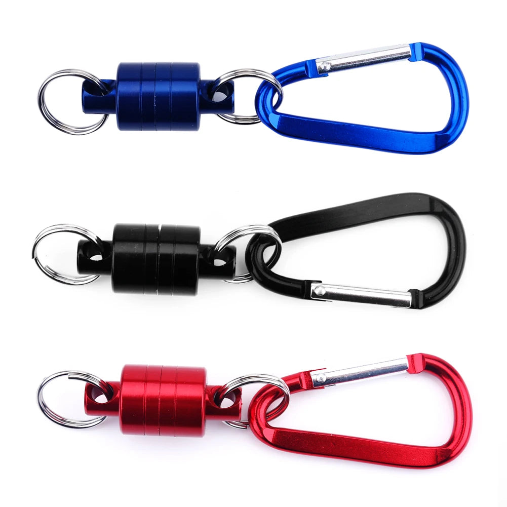 Magnetic Fishing Net Release Clip Portable Landing Net Holder Carabiner Tool