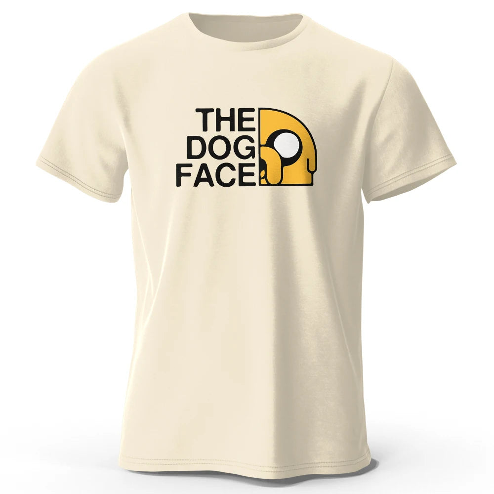 Men's Jake The Dog Printed T-Shirt Oversized Funny Graphic Tee for Men & Women