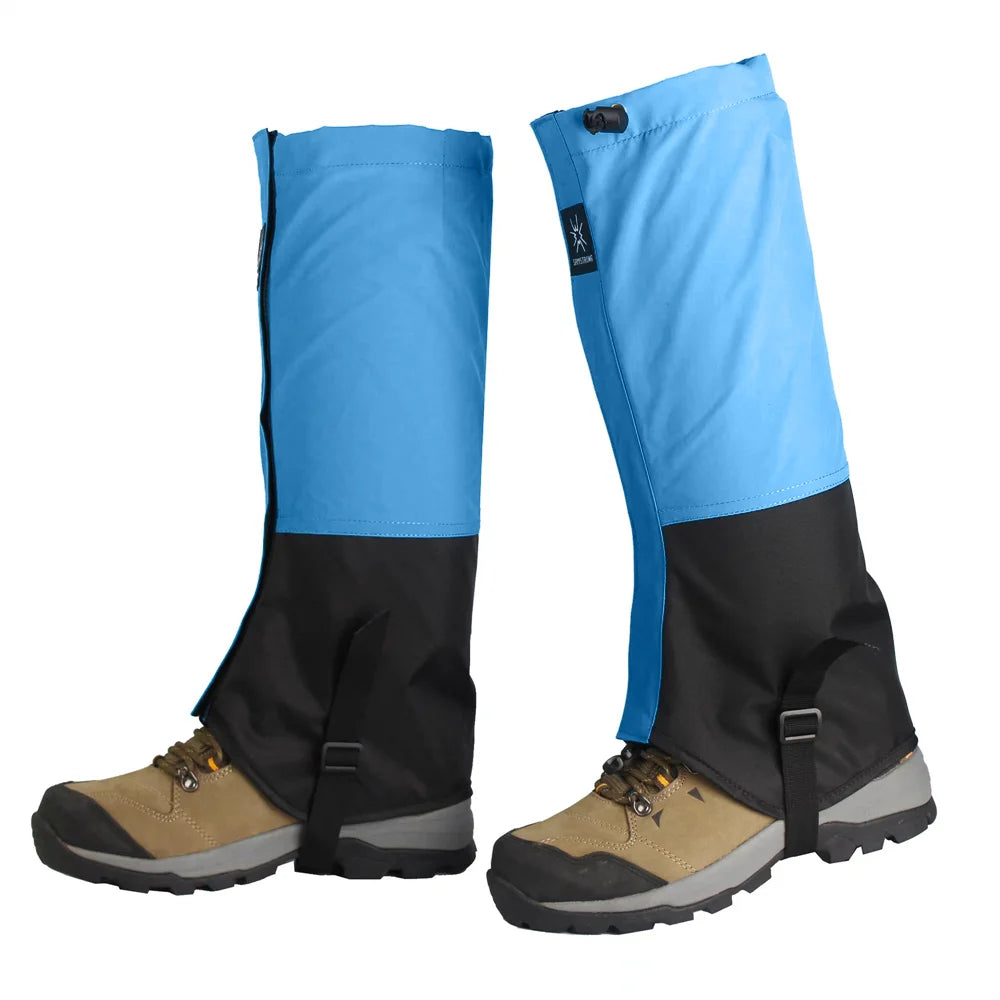 Waterproof Polyester Leg Gaiters – Snow & Sand Protection for Hiking, Skiing, and Mountaineering